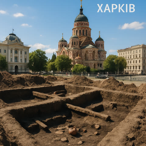 Давньоруський археологічний шар на місці Харківської фортеці